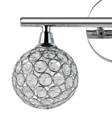 Maeve Iron/Glass Contemporary Glam LED Vanity Light - JONATHAN Y